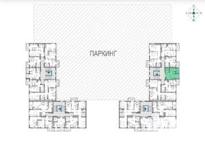 1-к квартира, вторичка, 33м2, 7/9 этаж