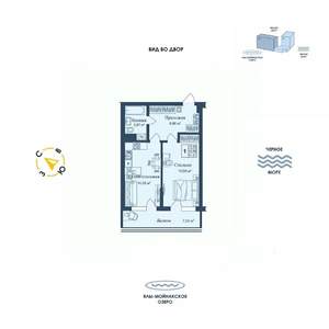 1-к квартира, вторичка, 52м2, 11/12 этаж