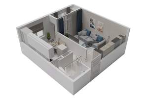 1-к квартира, вторичка, 35м2, 8/8 этаж