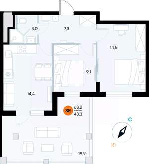 Фото квартиры на продажу (1)