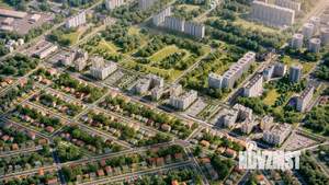 1-к квартира, строящийся дом, 38м2, 6/9 этаж