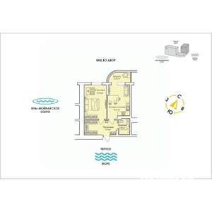 1-к квартира, строящийся дом, 47м2, 8/12 этаж