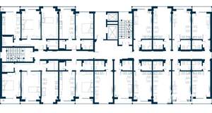 2-к квартира, строящийся дом, 47м2, 8/8 этаж