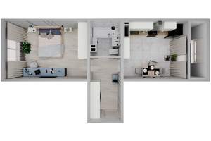 1-к квартира, вторичка, 42м2, 6/8 этаж