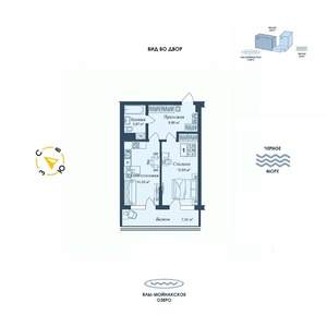 1-к квартира, вторичка, 52м2, 12/12 этаж