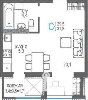 Фото квартиры на продажу (1)