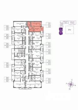 1-к квартира, вторичка, 44м2, 4/16 этаж