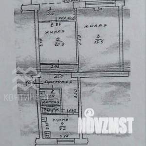 2-к квартира, вторичка, 50м2, 3/5 этаж