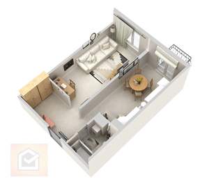 1-к квартира, вторичка, 43м2, 5/6 этаж