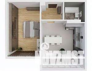 1-к квартира, вторичка, 45м2, 8/8 этаж