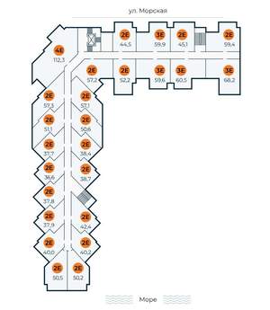 1-к квартира, вторичка, 57м2, 3/7 этаж