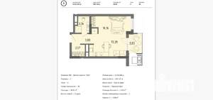 1-к квартира, вторичка, 34м2, 4/9 этаж