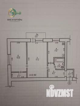 2-к квартира, вторичка, 45м2, 1/5 этаж