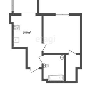 1-к квартира, вторичка, 32м2, 2/10 этаж