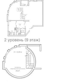 4-к квартира, вторичка, 123м2, 8/8 этаж