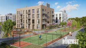 2-к квартира, строящийся дом, 54м2, 4/4 этаж