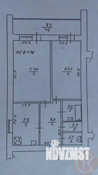 2-к квартира, вторичка, 51м2, 1/13 этаж