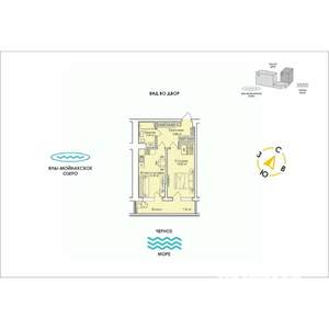 1-к квартира, строящийся дом, 52м2, 11/12 этаж