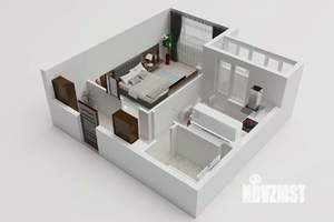 1-к квартира, вторичка, 41м2, 6/8 этаж