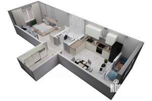 1-к квартира, вторичка, 42м2, 6/8 этаж