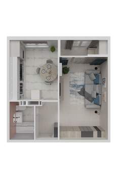 1-к квартира, вторичка, 35м2, 7/8 этаж