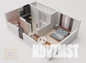 1-к квартира, вторичка, 37м2, 6/9 этаж