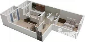 2-к квартира, строящийся дом, 62м2, 6/8 этаж