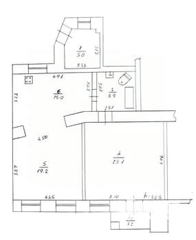 2-к квартира, вторичка, 71м2, 1/2 этаж