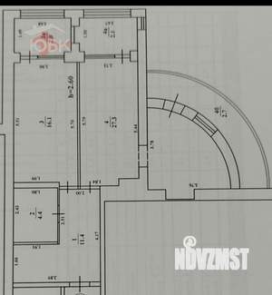 2-к квартира, вторичка, 68м2, 5/6 этаж