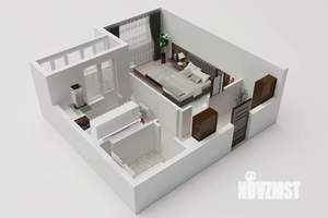 1-к квартира, вторичка, 41м2, 8/8 этаж