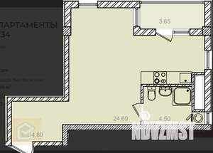 1-к квартира, вторичка, 38м2, 7/10 этаж