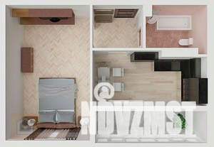 1-к квартира, вторичка, 37м2, 6/9 этаж