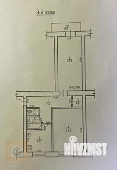 2-к квартира, вторичка, 46м2, 3/5 этаж