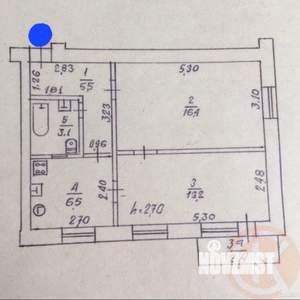2-к квартира, вторичка, 45м2, 2/2 этаж