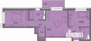 2-к квартира, вторичка, 60м2, 3/16 этаж