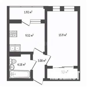 1-к квартира, вторичка, 36м2, 4/8 этаж