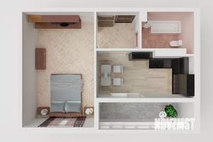 1-к квартира, строящийся дом, 37м2, 6/8 этаж