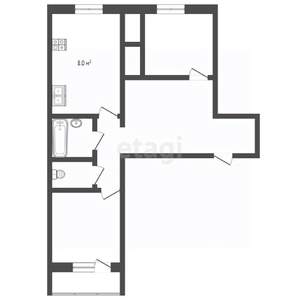 2-к квартира, вторичка, 48м2, 5/9 этаж