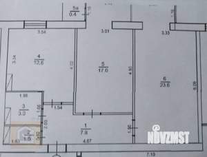 2-к квартира, вторичка, 66м2, 9/9 этаж