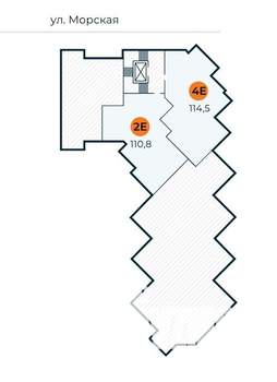 3-к квартира, строящийся дом, 115м2, 7/7 этаж