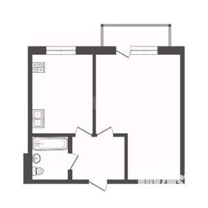 1-к квартира, вторичка, 21м2, 5/5 этаж