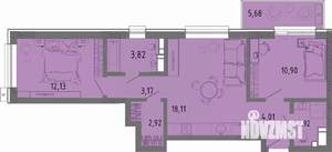 2-к квартира, вторичка, 60м2, 8/16 этаж