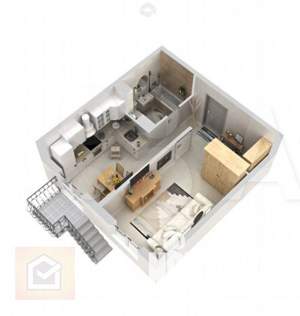 1-к квартира, вторичка, 34м2, 1/6 этаж