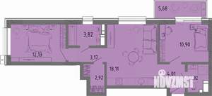 2-к квартира, вторичка, 60м2, 4/16 этаж