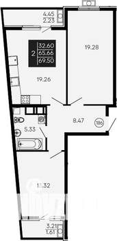 3-к квартира, вторичка, 70м2, 7/14 этаж