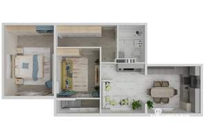 2-к квартира, вторичка, 63м2, 5/8 этаж