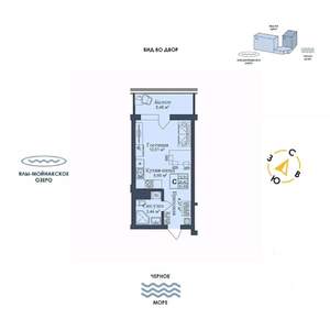 Студия квартира, вторичка, 31м2, 5/12 этаж
