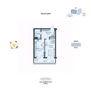 1-к квартира, вторичка, 52м2, 12/12 этаж