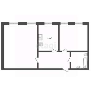 2-к квартира, вторичка, 86м2, 1/2 этаж