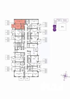 1-к квартира, вторичка, 45м2, 1/16 этаж